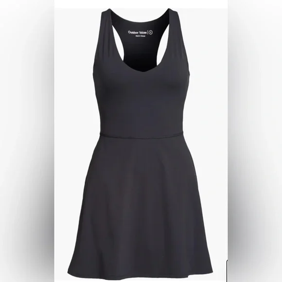 Outdoor Voices Volley Racerback Dress Navy Athletic Tennis Active Size S - Picture 3 of 9
